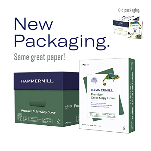 Hammermill Cardstock, Premium Color Copy, 80 lb, 8.5 x 11 - (250 Sheets) - 100 Bright, Made in the USA Card Stock, 120023R, White (Pack of 3) - image 5