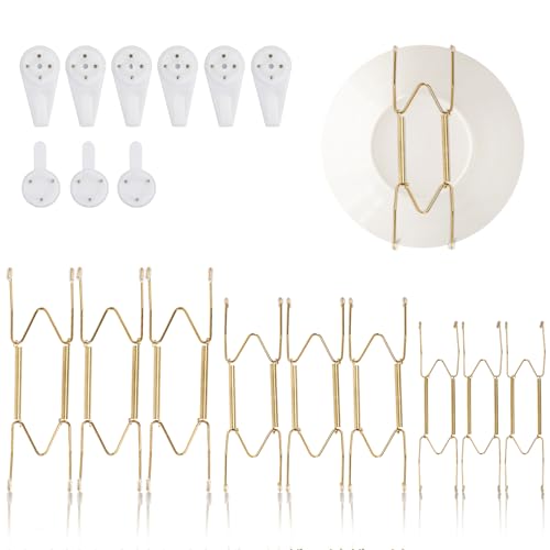 9 Invisible Panels Hanging Wall Panels Hanging Stainless Steel Decorative Wire Panels Hanging Ornaments of Various Sizes, 9 Panels and Attached Hooks (Three Each on 6/8/10 inches)