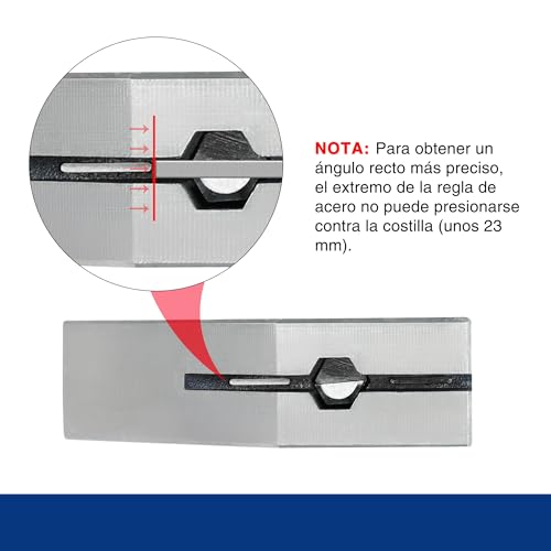 Miniatura 5 de Workpro Escuadra Carpintero, Escuadra Combinada Ajustable, Regla De Ángulo De Acero Inoxidable De 300 Mm, Con Nivel De Burbuja, Escuadra Para Carpintería Herramienta De Medición Multifuncional