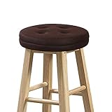 baibu Bar Stool Cushions, Super Breathable Round Bar Stool Cover Seat Cushion Brown 12' - One...