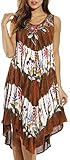 Riviera Sun 21663-ORG-3X Summer Dresses/Swimsuit Cover Up Orange