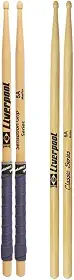 Kit de baquetas Liverpool 5A Sensation Grip e 5A Classic