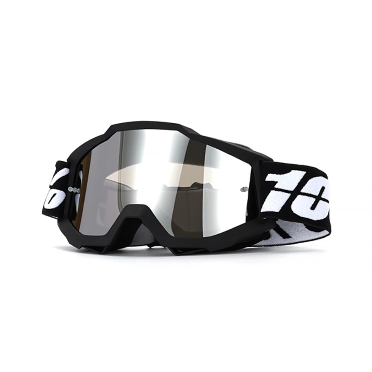 Motocross Brille UV-Schutz,Motorradbrille mit Flexiblem Rahmen,Schwammpolsterung,Fit Über Brille für Radfahren,Skifahren,Klettern