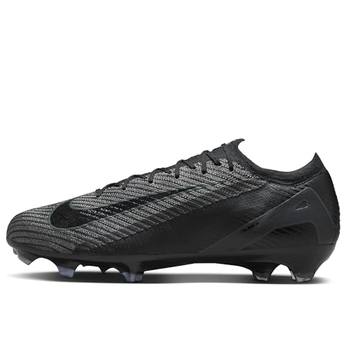 Nike Mercurial Vapor 16 Elite FG Low-Top Soccer Cleats (FQ1457-002, Black/Deep Jungle/Black) Size 12