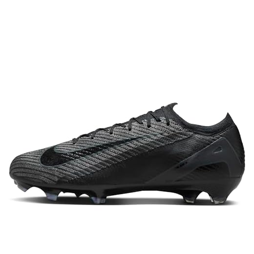 Nike Mercurial Vapor 16 Elite FG Low-Top Soccer Cleats (FQ1457-002, Black/Deep Jungle/Black) Size 13