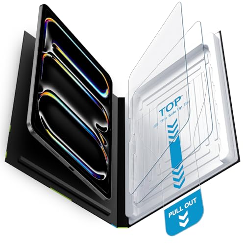 Mothca 2 Pack Matte Glass Screen Protector for iPad Pro 11-inch M5 2025 / M4 2024 with Quick Installation Tray Anti-Glare & Anti-Fingerprint Tempered Glass Smooth as Silk Apple Pencil Support