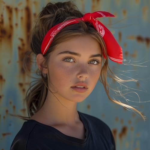Image of Vamqor 100% Cotton 10 Pack Fine Bandanas