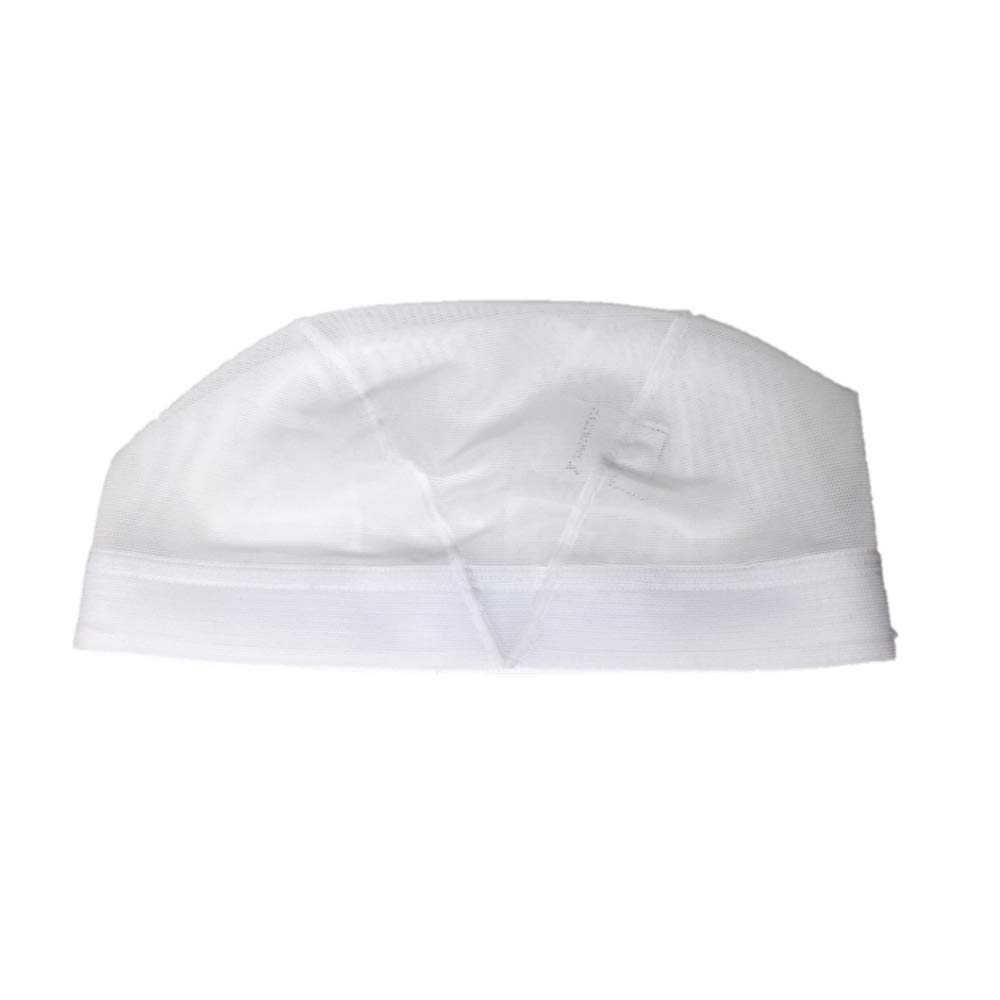 Sanritsu Japanese Mesh Swim Cap (White, Large)