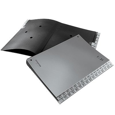 Organiser File 1-31, 32 Pieces, silver, black - Image 2