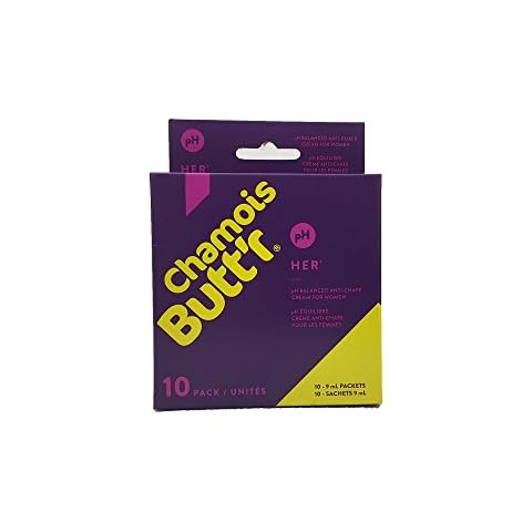 Chamois Butt'r Unisex's 9ML Sachet : 10 Pack Cycling Anti-Chafe, Cream/Green, 10PACK9MLHCB Cover