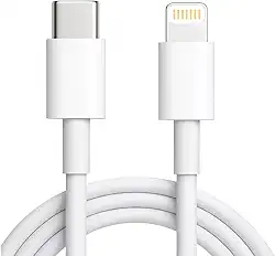 Cabo USB-C para Lightning 30W Turbo 1 Metro – Carga Rápida Carregador de iPhone Compatível com iPhone 8 até 14 Pro Max e iPads com Entrada Lightning Cabo Reforçado