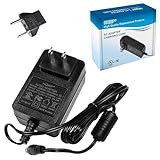 HQRP AC Adapter Compatible with D-Link DCS-5010L / DCS-5020L Network Camera, Power Supply Cord [UL Listed] Plus HQRP Euro Plug Adapter