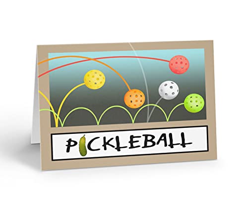Image of Stonehouse Collection Pickleball Note Cards - 10 Boxed Pickle Ball Cards - Sports Cards USA Made (Pickleball)