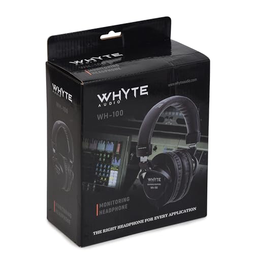 Image of WH-100 Monitor Headphones - High-Definition Sound, Over-Ear Design, Noise Isolation, Perfect for Studio Recording - Durable and Professional Audio Performance