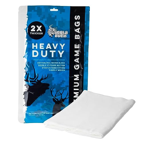 Koola Buck Heavy Duty Deer Game Bags for Hunting | Premium Large 72" Full Deer Body Bag | Reusable Breathable Stretchable Deer Meat Bag