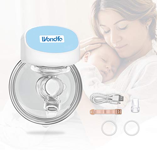 Wondfo Tire-lait électrique portable à double main - Pompe puissante - Anti-fuite - Léger - Avec 2 modes pour le travail domestique - Utilisez le lait maternel Cover