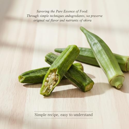 SODGHYTR Freeze Dried Okra - No Sugar Added, 4.23oz/120g,Dried Okra Chips,Delicious Healthy Snack,Crispy Veggie Chips,Idea for Snacking or Pairing with Salad and Cerea