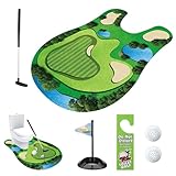 SoeUyd Toilettengolf Geschenk Set, Minigolf Männergeschenk für Badezimmer, Golfset für das Badezimmer, Toiletten-Golfset für Spaß und Unterhaltung, Stressabbau und Entspannung Lustiges Geschenk