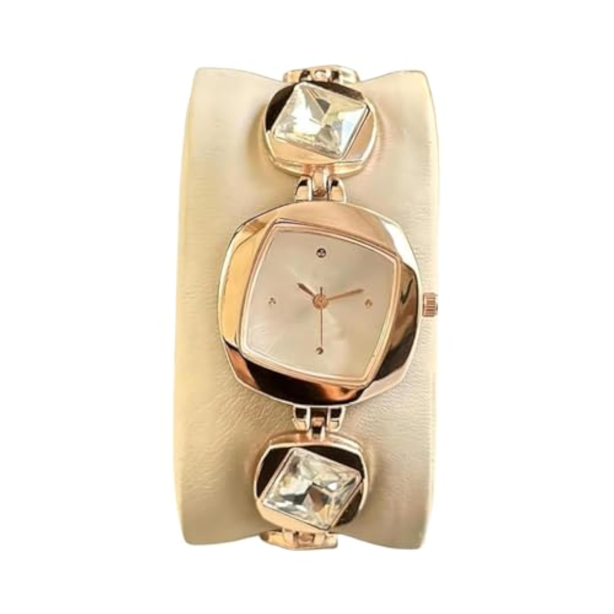 Women's Luxury Analog Watch with Stone Studded Bracelet Strap