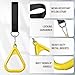LadyRosian Trapeze Bar Swing Monkey Bars Hanging Ninja Rings Warrior Slackline Obstacle Course Kits for Kid Playground Equipment Accessories (Yellow)