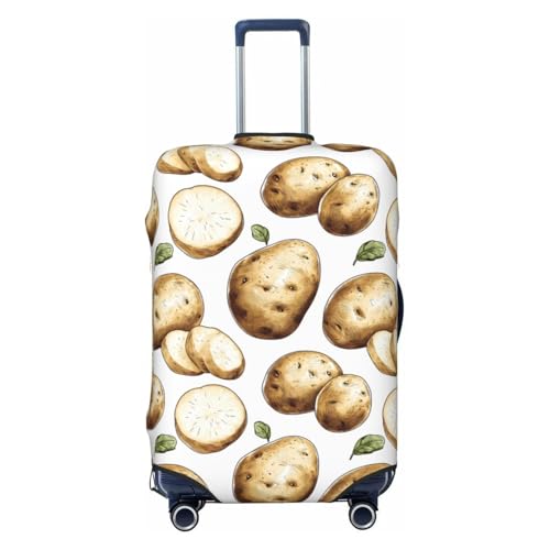 Luggage Cover Protector - Potato Leaves Print Suitcase Covers for Luggage Fit 25-28 Inch Suitcase