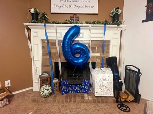 Image of 3 Balloon Numbers Birthday Decorations, 40In Dark Blue Balloons for Party | Eye-catching Appearance, Perfect Decorative Centerpieces, Convenient Self-sealing Structure, Widely for Various Occasions