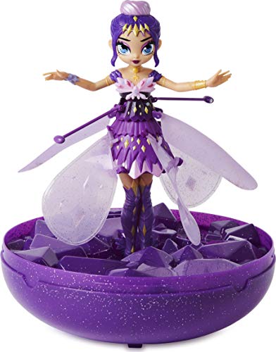 Hatchimals Pixies, Crystal Flyers Purple Magical Flying Pixie Toy, for Kids Aged 6 and up