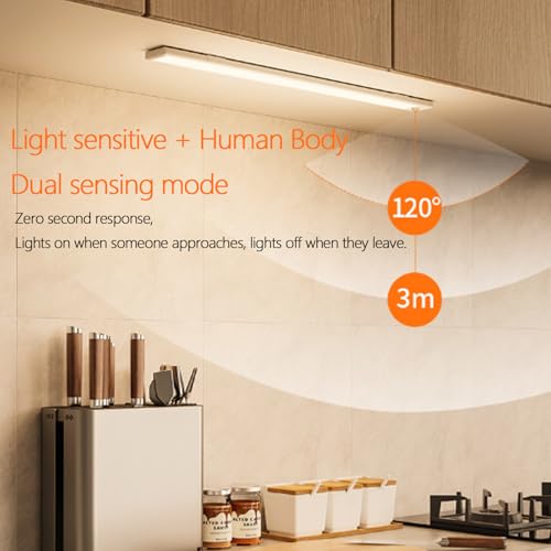 Lámpara de pared LED recargable con sensor de movimiento de 120 grados 2