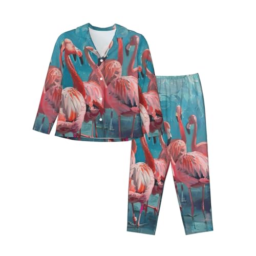 Pyjama flamant rose femme pour vos soirées cocooning à la maison