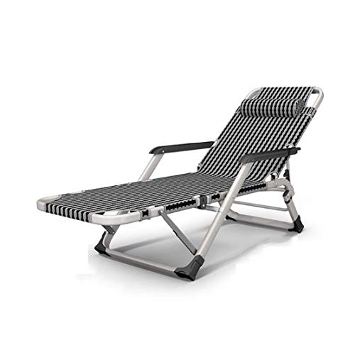 GJZM Folding Reclining Chair Deck Chair, Zero Gravity Folding Lounge Chair for Courtyard Beach Garden Camping Sun Fishing Chair Indoor Lunch Break Lazy Sofa Backrest Lounge Chair,B,67x18x97cm