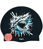IMSPIRA gorro natacion silicona adulto nino THE SHARK tiburon gorro piscina hombre divertido gorra natacion mujer original entrenamiento intensivo deporte acuatico aguas abiertas aquagym master clubes