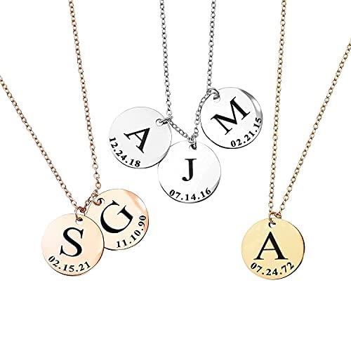 Custom Gift Delicate Initial Necklace for Women Graduation Gift for Best Friend Family Name for Her Handmade Gift Personalized Jewelry for Mom Mother Daughter Necklace
