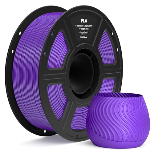 Image of ELEGOO PLA Filament 1.75mm Purple 1KG, 3D Printer Filament Dimensional Accuracy + /- 0.02mm, 1kg Spool(2.2lbs) Fit Most FDM 3D Printers