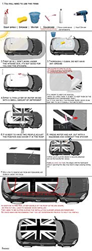 Paileco - Adesivi per tetto a righe, motivo a