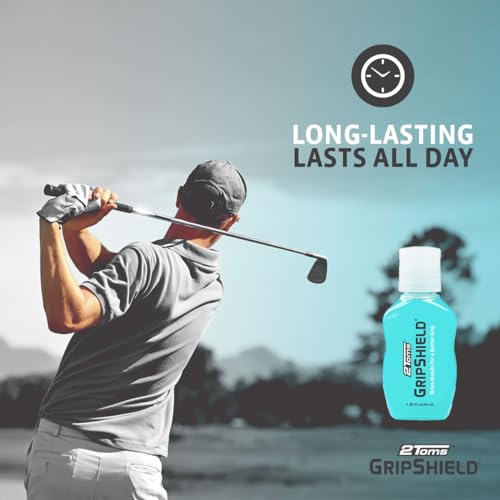2Toms GripShield, Non-Sticky Grip Enhancer, Dry Grip for Tennis, Golf, Pole Dancing, Gaming, 1.5 Ounce, 1 Bottle
