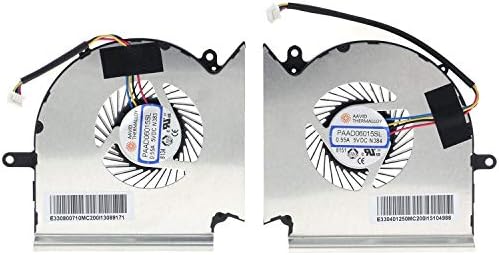 CPU & GPU Cooling Fan for MSI GE63 GE73 GE63VR GE73VR 7RF 7RE MS-16P1 MS-17C1 N383 N384 PAAD06015SL