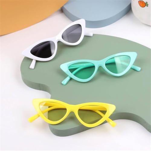 Kids Fashion Triangle Cat-Eye Sunglasses with Light Tinted Lenses Sun Glasses Trendy Stylish Personality Design Eyewear4