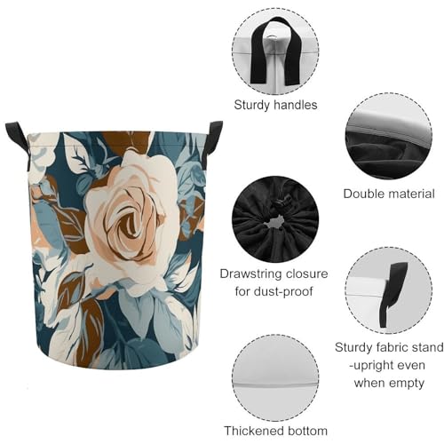 Panier circulaire léger pour vêtements sales de salle de bain