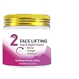 Face Lift Day and Night Cream With Retinol - 60g Nourishing Hydrating Lotion with Firming...