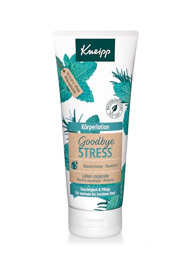 Kneipp Geschenkset Goodbye Stress - Enthält 1x Wirkdusche & 1x Bodylotion - Goodbye Stress: Erfrischender Duft mit natürlichem ätherischen Rosmarinöl und Wasserminzextrakt - 2 x 200ml