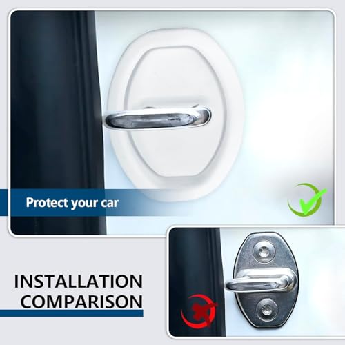 Couvercle serrure porte VW Golf 8 stop rouille et bruits accessoire silicone - 3