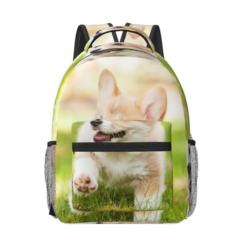 Mochila de viaje aprobada por vuelos con diseño Corgi Puppy EdWal