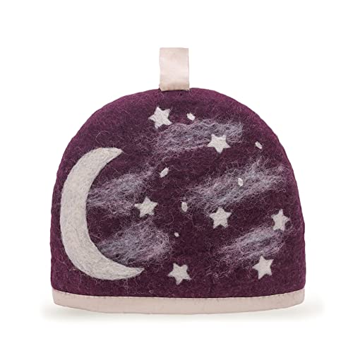Image of Glaciart One Wool Teapot Cozy Kettle Cover | Dome Shaped Large Tea Cosy, Kettle or French Press | Handmade & Needle Felted from Natural Wool | Warms Up to 2 Hours | Great as Gift