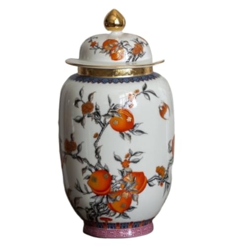Jar de gingembre en céramique artisanale, vase décoratif haut de gamme