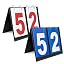 Red Number + Blue Card