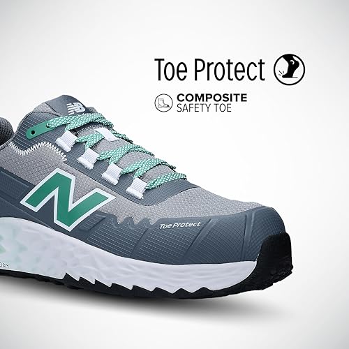 New Balance New Balance Fresh Foam Cremorne Composite Toe Safety Shoes for Men - Non Slip, Electrical Hazard - Green, Low Rise