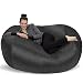 Sofa Sack - Plush Bean Bag Sofas with Super Soft Microsuede Cover - XL Memory Foam Stuffed Lounger Chairs for Kids, Adults, Couples - Jumbo Bean Bag Chair Furniture - Charcoal 6'