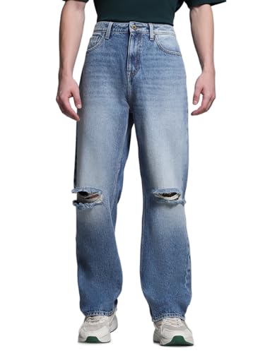 Image of Jack & Jones Men's Loose Fit Jeans | High Rise | Jeans for Men