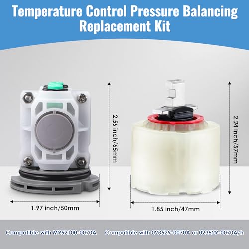 Dreyoo 2 Pack Pressure Balancing Unit Compatible with American Standard M952100-0070a and Pressure Balance Cartridge, Cartridge Replacement Kit for Bath Tub and Shower (Compatible with 023529-0070a) by Dreyoo - Image 2