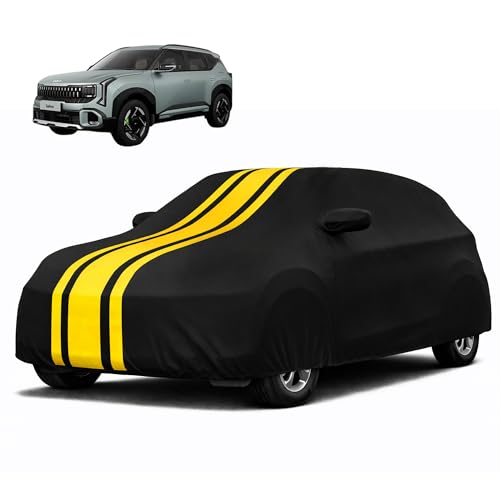 Image of Autofy Car Cover Waterproof CARIZMA for Kia Seltos [Year 2019 Onwards] - Seltos Car Cover Dust & UV Protection Seltos Car Body Cover with Mirror Pocket Soft Cotton Lining